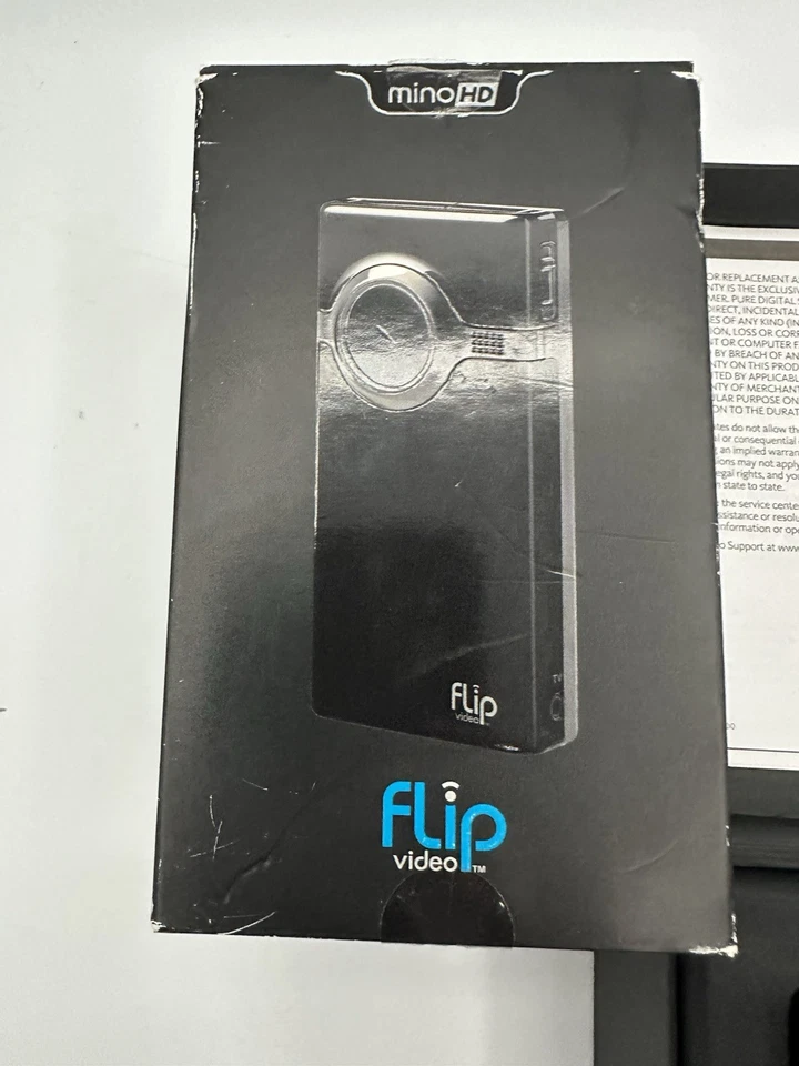 Flip Video HD MINO 2008 BOX 4GB, Model F460B. Open Box. New - Image 2 of 4