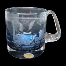 Wedgwood Railway Memorabile Manchester & Liverpool Railway Glass Mug