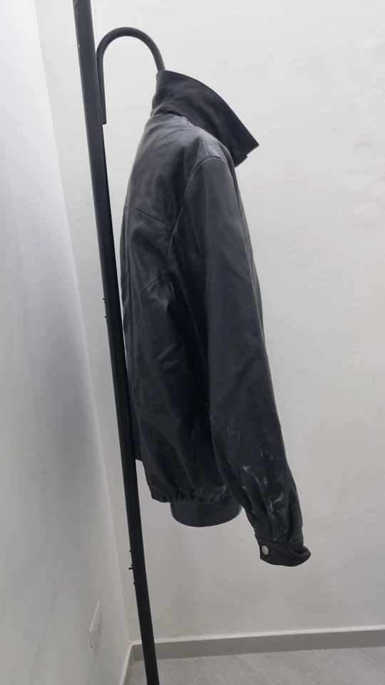 Chaqueta Abrigo WILSONS LEATHER Hombre De Cuero Color Negro Talla XXL Cod. AN304 - Imagen 2 de 4