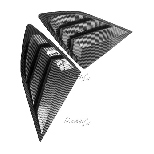 For Hyundai Tucson 2015-2021 Carbon Fiber Style Rear Window Louver Shutter Cover - Picture 2 of 3