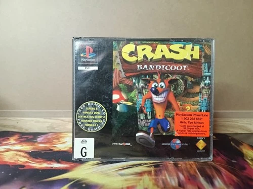 Crash Bandicoot Ps1 Playstation Complete Ripped Manual PAL Including Demo disc