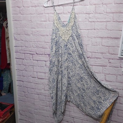 Karlie Harem Pant Jumper Lace Dress Womens 0 / Small Cottagecore Boho Maximalist