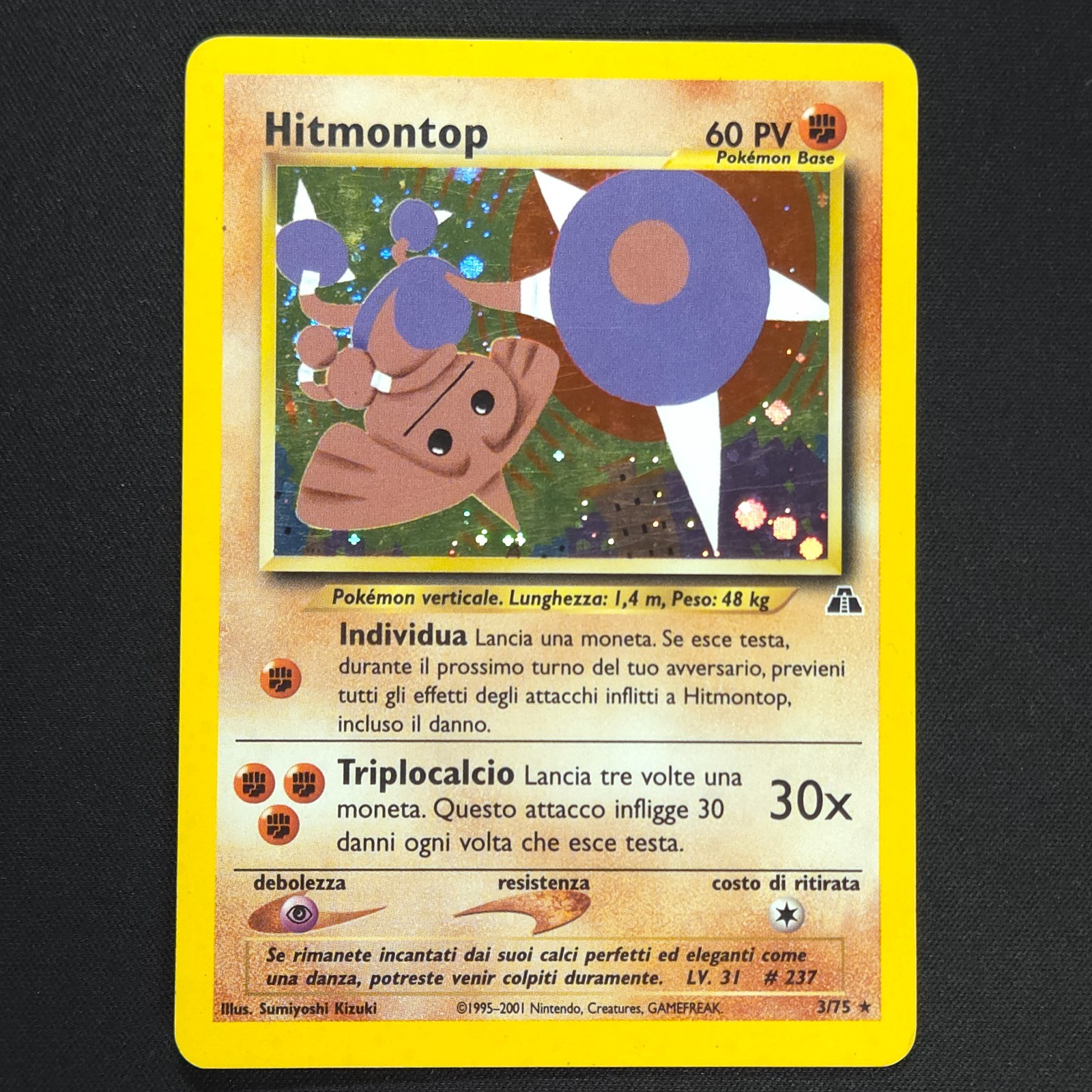 Hitmontop 3/75 - Neo Discovery Italian - Pokemon Card