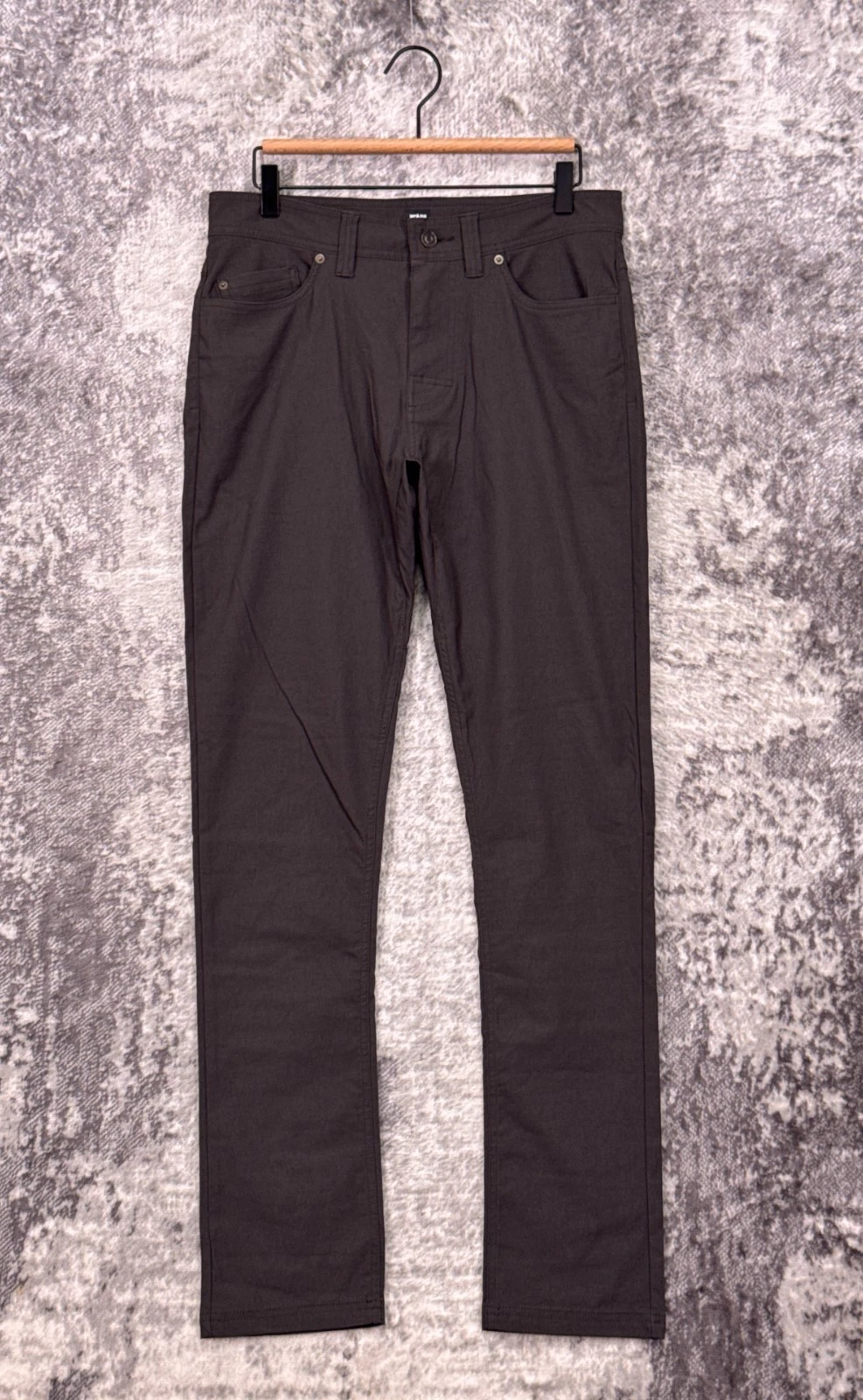 Prana Pants 31 Mens Brion Slim II Gray Nylon Hiking Outdoors