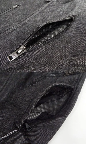KADOYA CORSA Motorcycle Denim Jacket Size L Used Riding Wear image 6