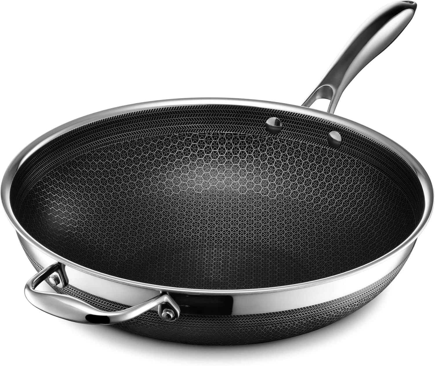Hexclad Hybrid Cookware Stainless Steel Pan Nonstick 12" Wok (NO LID) - NEW!!!!
Opens in a new windo