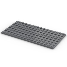 Lego 1x Platte 8x16 plate 92438 dunkelgrau dark bluish gray