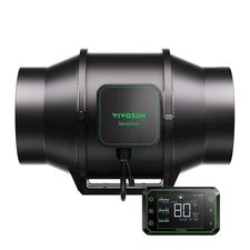 VIVOSUN AeroZesh S6 6-inch 405CFM Inline Duct Fan with E42A Speed Controller