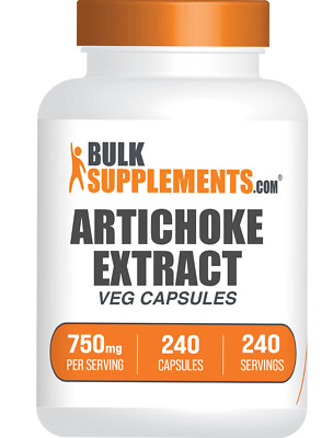 BulkSupplements Artichoke Extract Capsules - 750mg per Serving - 240 Capsules