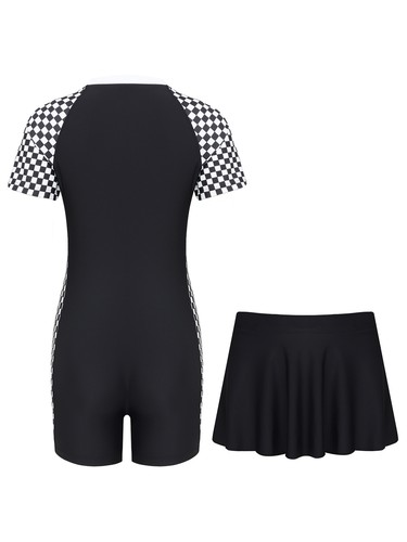 Girls Outfits Bodysuit Set Surfing Suit Short Sleeve Costume Swimwear Summer - Picture 9 of 27