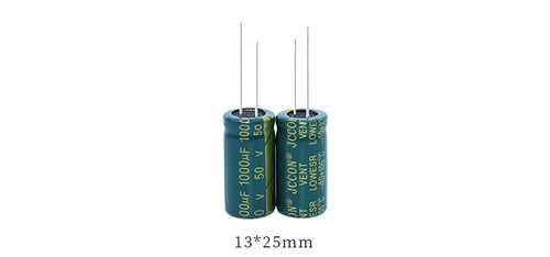 1/5/10pcs 50v1000uf Aluminum electrolytic capacitor Audio Power Adapter 13x25mm - Picture 5 of 5