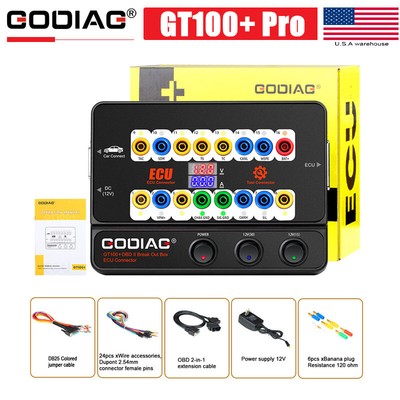 GODIAG GT100+ OBD2 Protocol Detector Auto Tools & OBD Break Out Box Connector