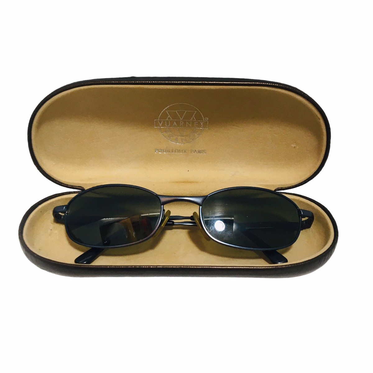 Vuarnet Sunglasses Pouilloux Ref 704 Blue Rectangular Metal  display picture 3
