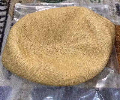 Aime Leon Dore ALD Basketweave Beret in White 100% Cotton