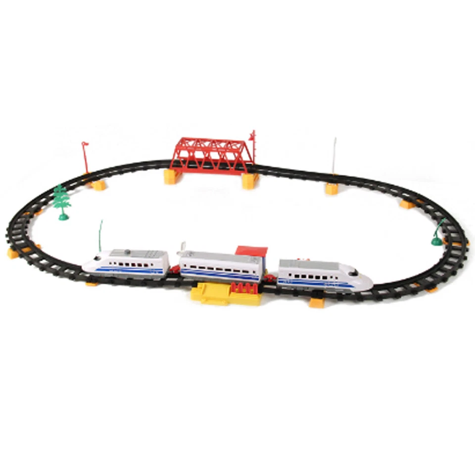 STAZIONE FERROVIARIA TRENO INTERNAZIONALE AD ALTA VELOCITÀ TRENINO GIOCATTOLO - Immagine 2 di 4