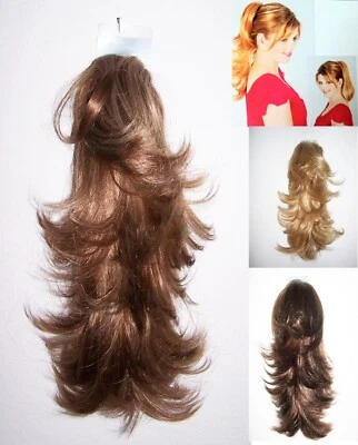 SOLIDA - BEL HAIR LUXUS HAARTEIL -SHARON- FARBWAHL 2 IN 1 Haarspange wie Echthaar Solida Bel hair