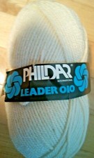 NEW Skein PHILDAR LEADER YARN 3.5 oz 3 Ply 100 Acrylic 30 BEIGE free ship