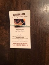 Bonuskarten Saalfelder Feengrotten 9 Stück