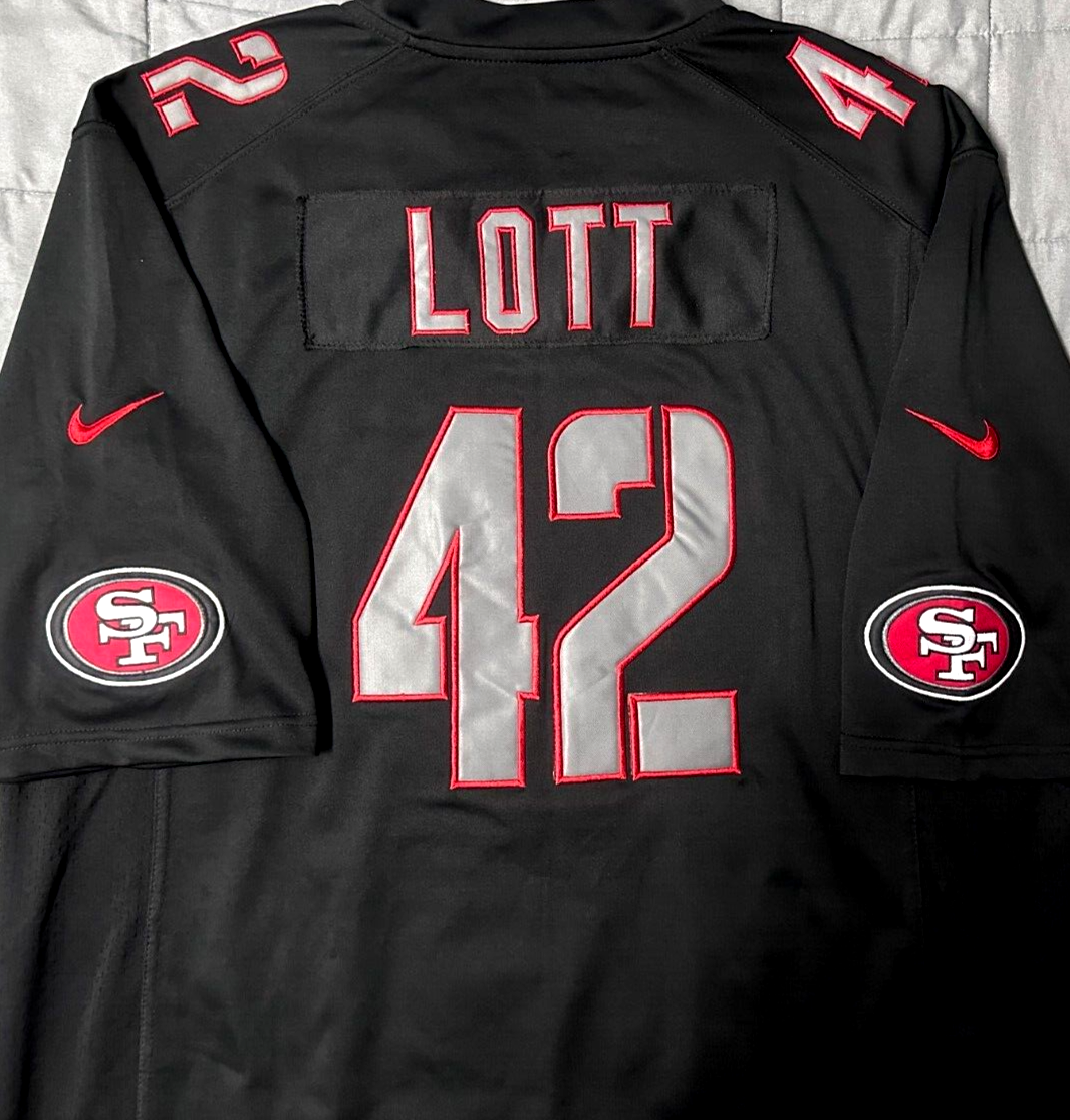 NFL San Francisco 49ers #42 Ronnie Lott Football Jersey Mens Sz