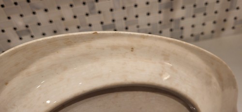 Universal Cambridge Camwood Ivory Blue Red Serving Platter 22K Gold magnolia - Picture 6 of 6