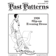 Past Patterns 0503 - 1920s Slip-On Evening Dress Sewing Pattern  1920s dress