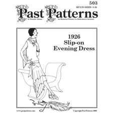 Past Patterns 0503 - 1920s  Slip-On Evening Dress Sewing Pattern | 1920s dress