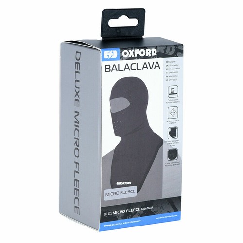 Oxford Motorbike Balaclava Motorcycle Open Face Neck Warmer Bandana Mask Black - Picture 8 of 18