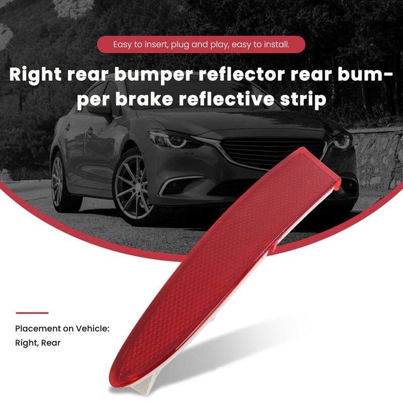 Bapmic 63147217316 Rear Right Red Bumper Reflector for BMW F25 X3 2.0 L