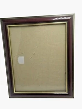 Frame Brown Gold Photo Picture Document 8 x 10 Standing Wall
