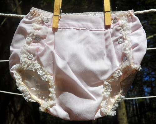 VTG 60s Baby Girls Bryan 3-Piece Pink Dress Set w/ Bonnet & Diaper Cover 6-9M - Picture 8 of 11