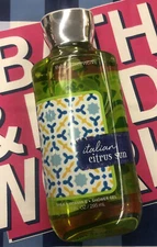 DISCONTINUED 💙 Bath & and Body Works Italian Citrus Sun ☀️ 10oz Shower Gel Wash