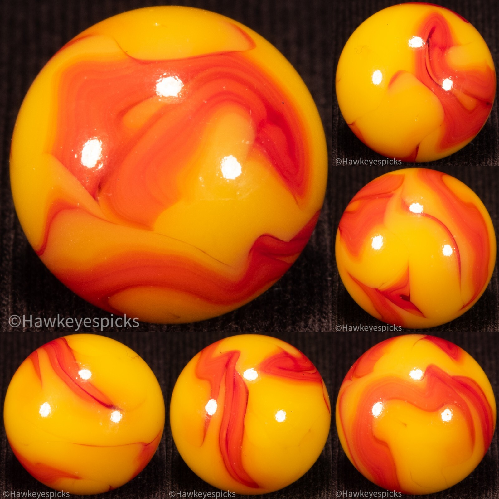 Alley Agate Sistersville Swirl Marble 5/8" Mint Hawkeyespicks sg eBay