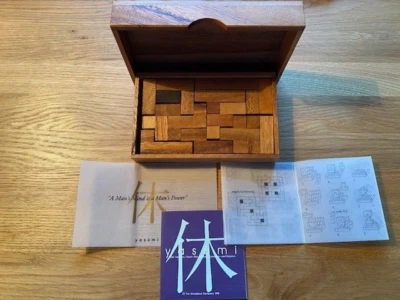 MARKENLOS Woodland Woodland Puzzle aus Holz, Puzzle für Tüftler , In Holzbox, Yasumi, NEU