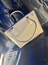 DANGE DOVER Denim GREY Signature BLEEKER BLUSH TOTE handbag willing to bargain