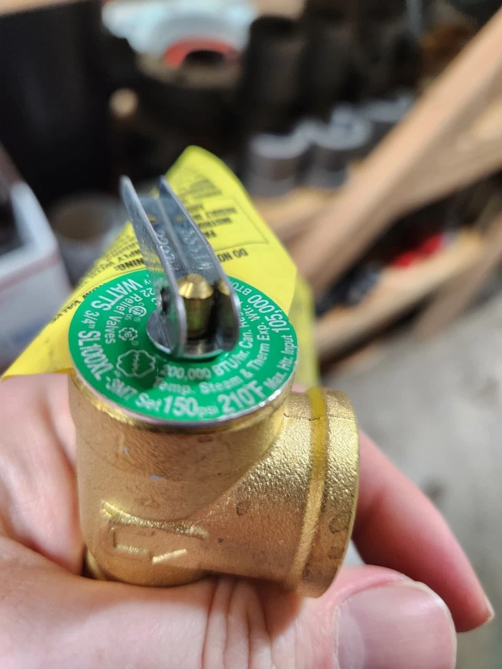 Watts SL100XL 3/4" Bronze T&P Relief Valve Self Closing w/ Extended Shank 210°F - Image 4 of 4