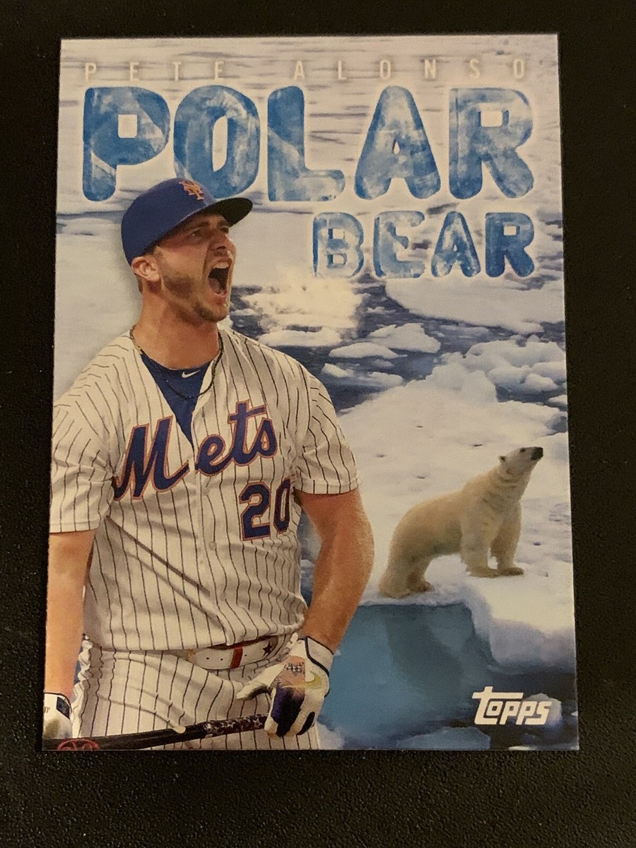 Pete Alonso 2020 Topps Archives Polar Bear Nickname Poster Card