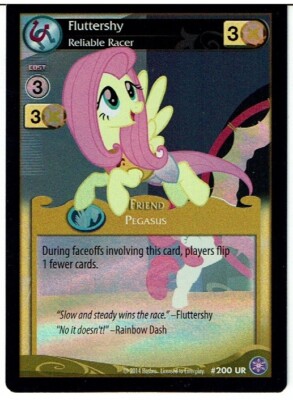 MY LITTLE PONY, CRYSTAL GAMES FOIL CARD 200 UR FLUTTERSHY ex | eBay