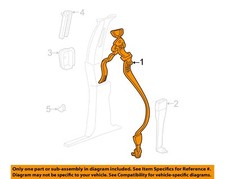 Chrysler Oem 2001 Grand Cherokee Front Seat Belts-retractor Assy 5gd61xt5ai Chrysler Oem 2001 Grand Cherokee Front Seat Belts-retractor Assy 5gd61xt5ai