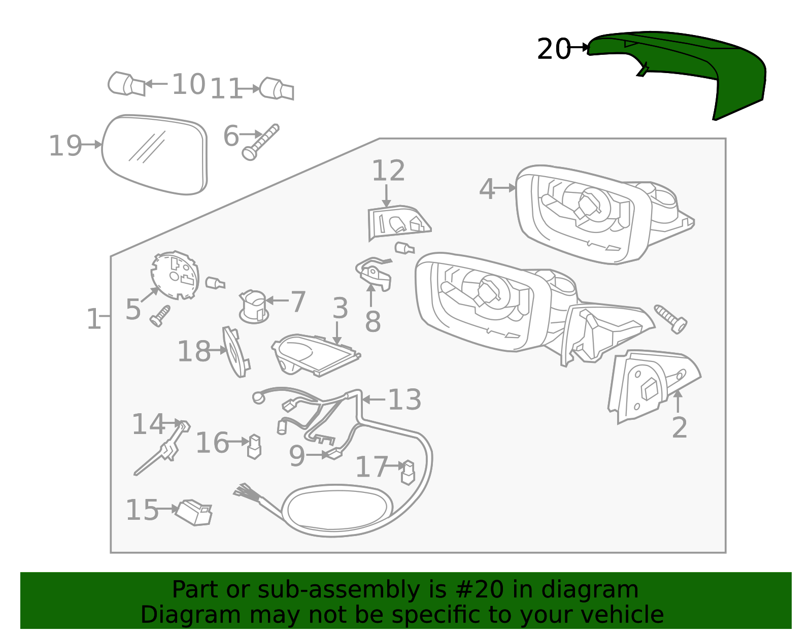 Genuine Volvo Mirror Cover 39854920 | eBay