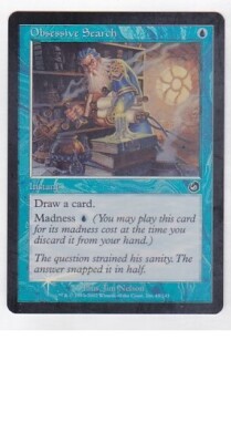 MTG 4X FOIL TORMENT OBSESSIVE SEARCH NM- MAGIC THE GATHERING