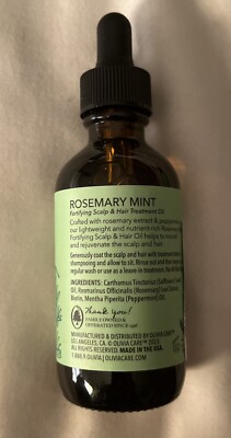 Olivia Care Rosemary Mint Fortifying Scalp & Hair Oil 2 Oz | eBay