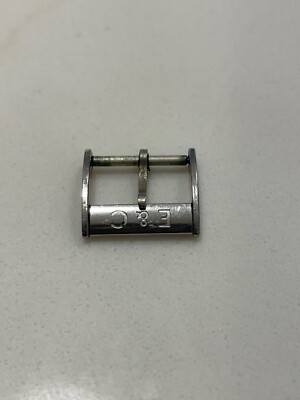 Eberhard & Co Vintage Leather Bracelet Buckle Clasp - Stainless Steel