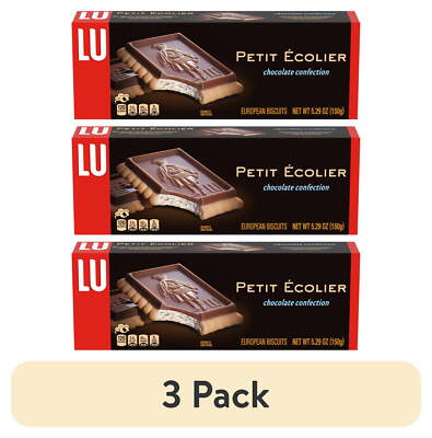 Home (3 pack) Lu Petit Ecolier European Milk Chocolate Biscuit Cookies, 5.29 oz