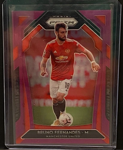 2020-21 Panini Prizm Bruno Fernandes Purple Prizm 69/99 - Manchester United