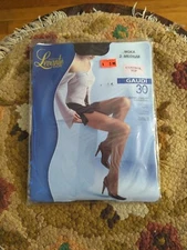 New Levante Gaudi 30 Control Top Pantyhose Size 2 Medium Moka Brown Made Italy 