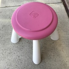 Step 2 Pink  White Stool Little Tikes 12" Child Size - Up To 75 Lbs - Fast Ship
