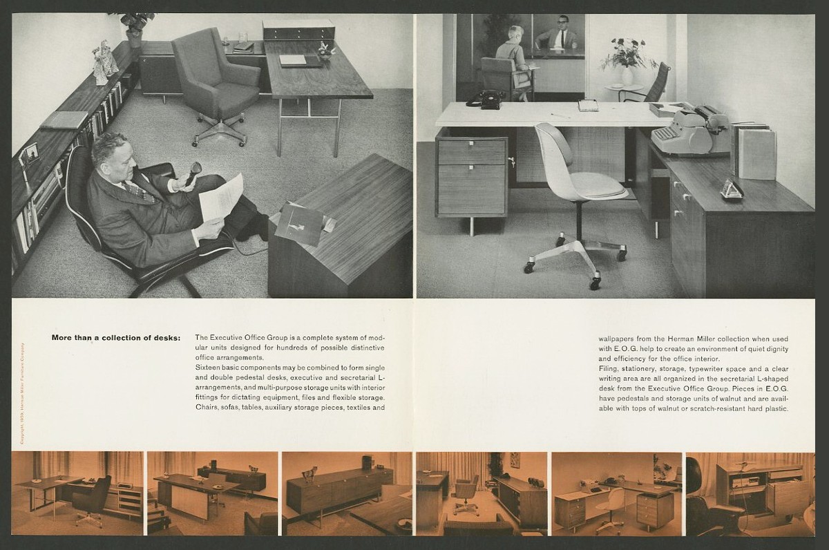 1959 George Nelson HERMAN MILLER Executive Office Group