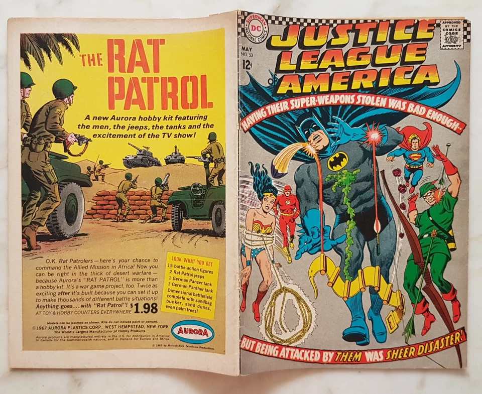 JUSTICE LEAGUE OF AMERICA # 53 - DC COMICS 1967 - ottimo - Immagine 4 di 4