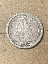 1887 Seated Liberty Dime - As Shown! (#1913)