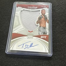 2022 Panini Chronicles UFC Crown Royale Silhouettes TJ Dillashaw /99 Patch Auto